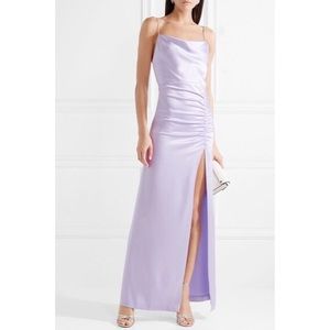 alice and olivia satin dress